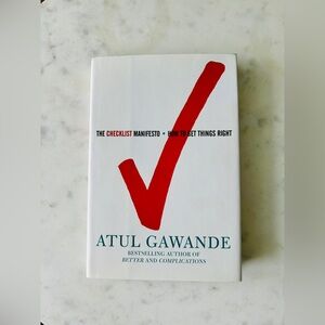 The Checklist Manifesto by Atul Gawande Hardcover Book